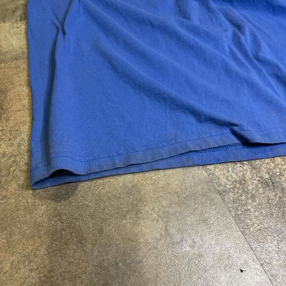 nike 1990s vintage blue embroidered white swoosh short sleeve t shirt - Picture 6 of 7